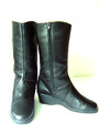 "ARA" Gr.39 Stiefeletten/Stiefel/Warmfutter-Biberlamm Leder  schwarz TOP-Zustand