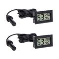 Präzises Digital Thermometer & Hygrometer für Reptilien und Aquarien – 2 Stück