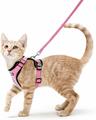 Katzengeschirr Hundegeschirr mit Leine Ausbruchsicher Soft Verstellbar Geschirr