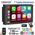 7" Android 13 DAB+ Autoradio Kam Carplay 2 DIN 1+32G USB GPS Navi FM RDS WIFI BT