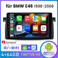 Für BMW 3er E46 1998-2006 Carplay Android 13 Autoradio GPS Nav RDS SWC DAB 4+64G