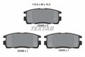 TEXTAR 2449801 TEXTAR Bremsbelagsatz, Scheibenbremse für CHEVROLET OPEL