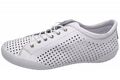 Andrea Conti Damen Sneaker Schnürer Weiß Leder Schuhe gelocht 0345767-001