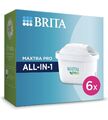 BRITA MAXTRA+ PRO All-in-1 Wasserfilterkartuschen, 6er Pack (6 Monate), Original