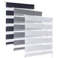 Klemm Doppelrollo ohne Bohren Fenster Rollo gestreift Duo Rollo Easy Fix Zebra