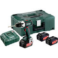 Metabo BS 18 LT SET 602102960 Akku-Bohrschrauber  18 V 4.0 Ah Li-Ion inkl. 3....