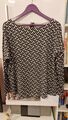 Tunika, Bluse, Schwarz Weiß, Gr. 44/46, Shirt, 