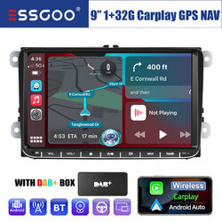 Android 13 DAB+ Carplay 9" Autoradio GPS 32G Für VW GOLF 5 6 Touran Caddy Jetta