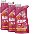 3x1 Liter MANNOL Legend Formula C5 Motoröl 0W-20 dexos1 MB 229.71 BMW LL-17FE+ 