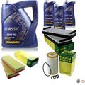 MANN-FILTER Inspektionspaket 8 L MANNOL Classic 10W-40 für Mercedes S-Klasse