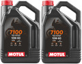 MOTUL 7100 4T 10W-60 Motoröl 2x4 Liter Motorradöl Ester 4-Takt Öl API SP 