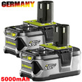 18V 5.0Ah  Akku für RYOBI  Plus Lithium RB18L50 P108 P104 Batteries