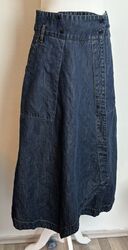 Weekend Max Mara Damen Jeans Rock Lang Blau Gr. 34 Baumwolle