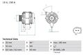 BOSCH 0 986 082 150 Lichtmaschine Generator 150A 14V