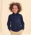 Fruit of the Loom Poloshirt Kinder Langarm Poly/Baumwolle Piqué Alter 3-15