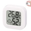 Mini Hochpräzises digitales Innenhygrometer-Thermometer, Büro Kinderzimmer Weiß