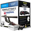 Für VW Touran Typ 1T1,1T2,1T3 Anhängerkupplung abnehmbar +eSatz 13pol 06-10 Set