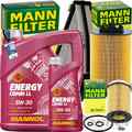 MANN INSPEKTIONSPAKET+6L MANNOL NRG 5W-30 ÖL passend für MERCEDES W 204 M274.910