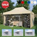 Faltpavillon Faltzelt 3x6m Partyzelt Gartenzelt Klappzelt Marktstand 3x3m 3x4,5m