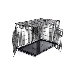 Feandrea HundeKfig 2 Tren Hundebox Gitterbox Transportbox faltbar DrahtKfig K...