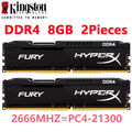 Kingston HyperX FURY DDR4 2X8GB 2666 MHz PC4-21300 Desktop RAM Memory DIMM 1.2V