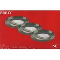 Briloner LED Einbauleuchten-Set matt-nickel 3xLED/GU10/47W