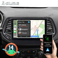 CarPlay Autoradio 32GB Für Jeep Compass 2007-10 Android 14 GPS Navi WiFi DAB DSP