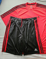 ***adidas*** Sportset 2tlg. kurze Hose und T-shirt, Gr. L, rot/ schwarz