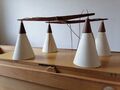 4er Deckenlampe Danish Design Teakholz  Teak  60er 70er Design 