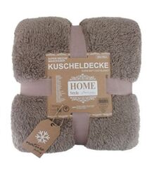 Teddy Kuscheldecke 150 x 200 cm | warme Mikrofaser Wohndecke