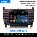 64GB Android 13 DAB+ Autoradio CarPlay 8-Kern NAVI Mercedes C/G/CLC Klasse W203