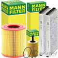 MANN-FILTER INSPEKTIONSPAKET passend für 2.0 TDI AUDI A6 C6 4F2 4F5 / 121-170 PS