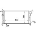 Wasserkühler MAHLE für OPEL CORSA B (S93)