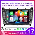 Carplay Android12 Für Mercedes Benz CLK W209 E-W203 Autoradio GPS Navi WiFi DAB+