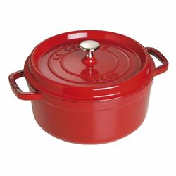 STAUB France Cocotte 24 cm - 3,8 Liter Gusseisen rot