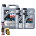 Motoröl 5W30 LIQUI MOLY Leichtlauf Special Tec 9L+HENGST Ölfilter +Spülung