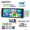 32G Carplay 1 DIN Autoradio 6.86" Mit Android 13 GPS Navi RDS Bluetooth WIFI USB