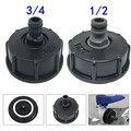 1 Tlg IBC Adapter 3/4Mit Auslaufhahn Regenwasser Für Container Tank Fass S60 X6