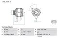 BOSCH 0 986 049 171 Lichtmaschine Generator 120A 14V für FORD Focus C-Max (DM2)