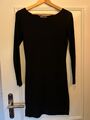 NEU!  Schlichtes Strickkleid Gr. 34 schwarz, Esprit, knielang