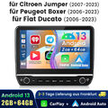 2+64GB Für Fiat Ducato 2006-2023 Android 13 Autoradio Navi Apple CarPlay WIFI BT