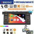 4+64G Autoradio Für BMW 3er E46 318 320 325 MGZT Rover 75 GPS Carplay Android 13