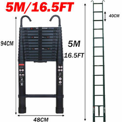 2m-6m Alu Teleskopleiter Klappleiter Stehleiter Anlegeleiter Mehrzweckleiter 