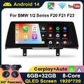 10.25" Carplay Android 14 Autoradio Navi DAB+ Für BMW 1/2 Series F20 F21 F23 NBT