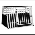 EUGAD Alu Hundetransportbox Hundebox Reisebox Autobox für große Hunde 92x66x65cm