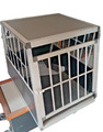 Transport - Hundebox für's Auto ca. 88 cm x 85 cm trapezförmiger Aufbau