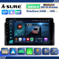 Real 4+64G Android 14 Autoradio 4G LTE GPS Navi BT 5.0 für BMW E46 3er 1998-2006