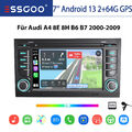 Für Audi A4 S4 RS4 B6 B7 B8 SEAT EXEO Carplay Android 13 Autoradio GPS Navi RDS