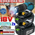 Für Original Makita Akku 18V 6,0AH 5AH BL1860B BL1850B BL1830 BL1815 LXT Lithium