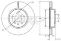 2x TOMEX Brakes Bremsscheibe TX 72-88 für OPEL INSIGNIA Sports Tourer G09 LPG